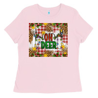 Bubblegum Pink Oh Deer Ladies Tee - Artiststas