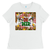 White Oh Deer Ladies Tee - Artiststas