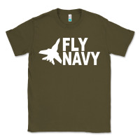 Army Green fly navy Classic Tee - DesigneFamous