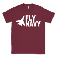 Burgundy fly navy Classic Tee - DesigneFamous
