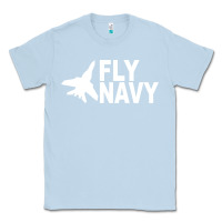 Dusty Blue fly navy Classic Tee - DesigneFamous