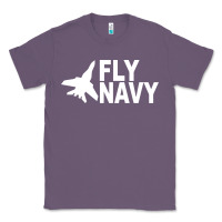 Lavender fly navy Classic Tee - DesigneFamous
