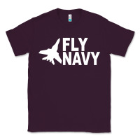 Plum fly navy Classic Tee - DesigneFamous