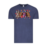 Vintage Denim Xox Football Vintage Tee - CowhideDigitalArt