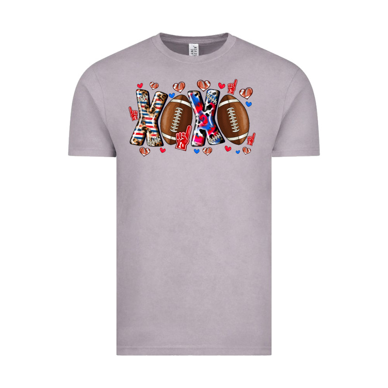Xox Football Vintage Tee by CowhideDigitalArt | Teevron