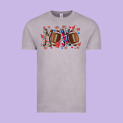 Xox Football Vintage Tee Designed By Cowhidedigitalart