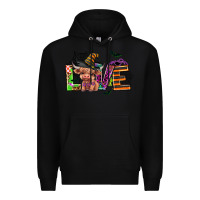 Black love halloween heifer Premium Hoodie - AdoDesignShop