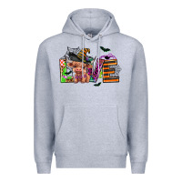 Heather Grey love halloween heifer Premium Hoodie - AdoDesignShop