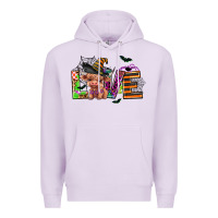 Lilac love halloween heifer Premium Hoodie - AdoDesignShop