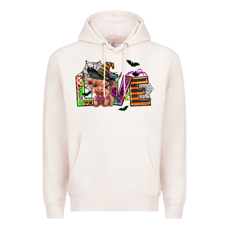 Love Halloween Heifer Premium Hoodie by AdoDesignShop | Teevron