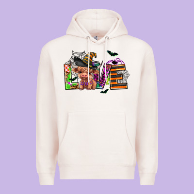 Love Halloween Heifer Premium Hoodie Designed By Adodesignshop