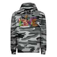 Slate Camo love halloween heifer Premium Hoodie - AdoDesignShop