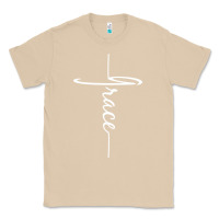 Mushroom grace   christian faith cross script baptism gift Classic Tee - DesigneFamous