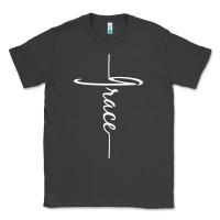 Smoke grace   christian faith cross script baptism gift Classic Tee - DesigneFamous