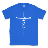 True Royal grace   christian faith cross script baptism gift Classic Tee - DesigneFamous
