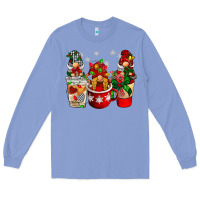 Colony Blue Christmas coffee gnome Long Sleeve Tee - BarkalooDesign