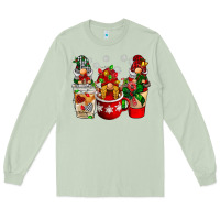 Matcha Christmas coffee gnome Long Sleeve Tee - BarkalooDesign