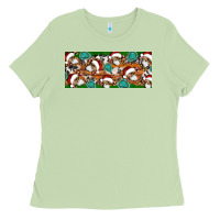 Matcha Santa skeleton christmas Ladies Tee - Artiststas