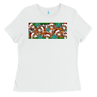 White Santa skeleton christmas Ladies Tee - Artiststas