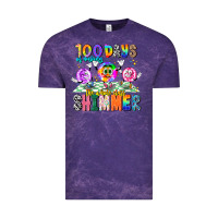 Cloud Purple 100 Days Of Making The Whole Class Shimmer Vintage Tee - CowhideDigitalArt