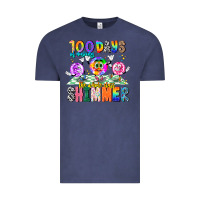 Vintage Denim 100 Days Of Making The Whole Class Shimmer Vintage Tee - CowhideDigitalArt