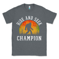 Charcoal Heather hide and seek champion Classic Tee - DesigneFamous