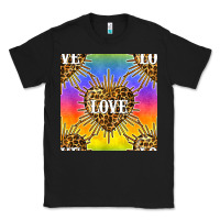 Black Pride lgbtq leopard love heart seamless pattern Classic Tee - BundleAndBundleShop