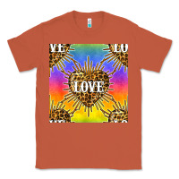 Copper Pride lgbtq leopard love heart seamless pattern Classic Tee - BundleAndBundleShop