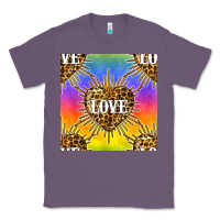 Lavender Pride lgbtq leopard love heart seamless pattern Classic Tee - BundleAndBundleShop