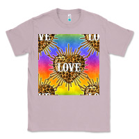 Lilac Pride lgbtq leopard love heart seamless pattern Classic Tee - BundleAndBundleShop