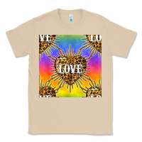 Mushroom Pride lgbtq leopard love heart seamless pattern Classic Tee - BundleAndBundleShop