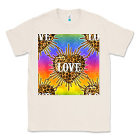 Natural Pride lgbtq leopard love heart seamless pattern Classic Tee - BundleAndBundleShop