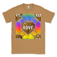 Toasted Coconut Pride lgbtq leopard love heart seamless pattern Classic Tee - BundleAndBundleShop