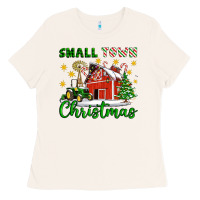 Bone Small Town Christmas Ladies Tee - Artiststas