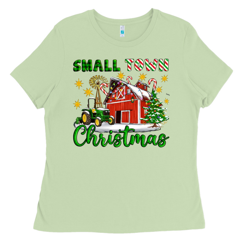Small Town Christmas Ladies Tee by Artiststas | Teevron