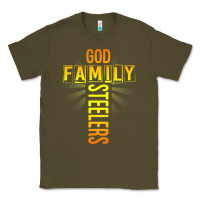 Army Green god family steeler shirt father's day gift tee t shirt Classic Tee - DesigneFamous