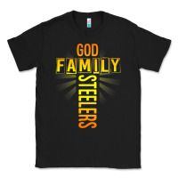 Black god family steeler shirt father's day gift tee t shirt Classic Tee - DesigneFamous