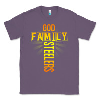 Lavender god family steeler shirt father's day gift tee t shirt Classic Tee - DesigneFamous