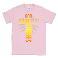 Bubblegum Pink god family steeler shirt father's day gift tee t shirt Classic Tee - DesigneFamous