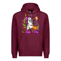 Burgundy i will stab you nurse Premium Hoodie - AdoDesignShop