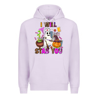 Lilac i will stab you nurse Premium Hoodie - AdoDesignShop