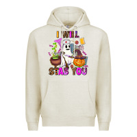 Oatmeal Heather i will stab you nurse Premium Hoodie - AdoDesignShop