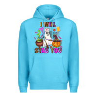 Ocean Blue i will stab you nurse Premium Hoodie - AdoDesignShop