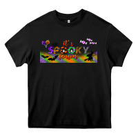 Black it's spooky season libbey glass Heavy Core Tee - BundleAndBundleShop
