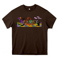 Chocolate Brown it's spooky season libbey glass Heavy Core Tee - BundleAndBundleShop