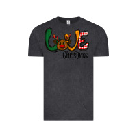 Vintage Black love Christmas Vintage Tee - CowhideDigitalArt