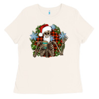 Bone Santa skeleton christmas Ladies Tee - Artiststas