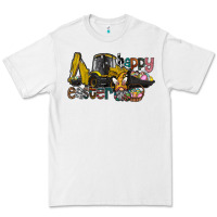 White Happy Easter Premium Tee - CowhideDigitalArt