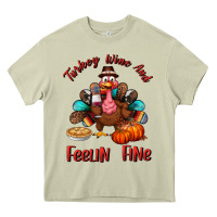 Mossy turkey wine and feelin fine Heavy Core Tee - BundleAndBundleShop