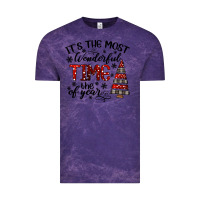 Cloud Purple IT THE MOST WONDERFUL TIME the of year Vintage Tee - CowhideDigitalArt